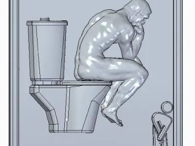 WC penchieur 3D print model