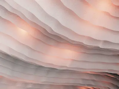 Fabric suspended ceiling  6 3D model