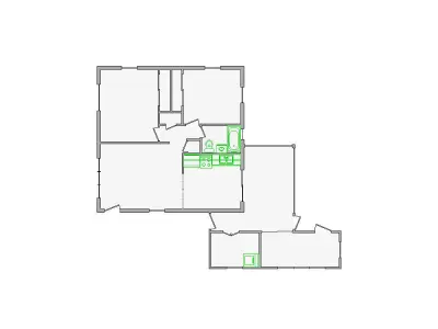  Detailed Interior Sketch  - 501-1000 SF - Xactimate 3D model