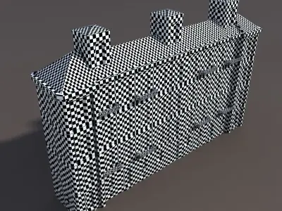 Apartment House 98 Low-poly 3D model