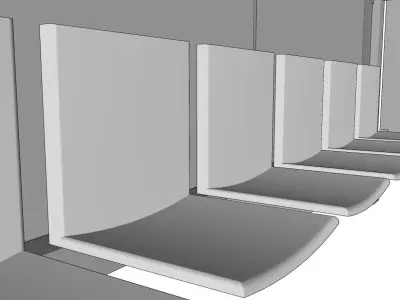 Bus Stop - Bus Station 01 3D model