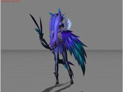 Miya Modena Butterfly Low-poly 3D model