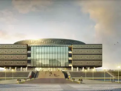 Cultural Center Exterior 3D model