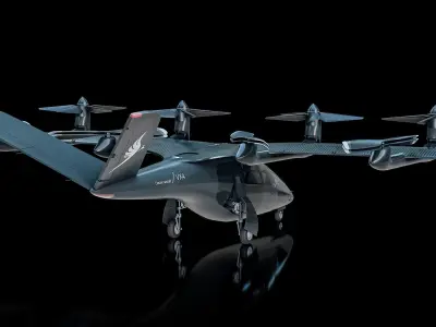  VX4 Electric Aircraft - Vertical Aerospace PBR 