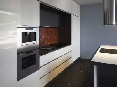 Kitchen Furniture IX 3D model