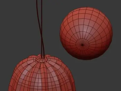 Untitled hanging lamp and ball 3D model