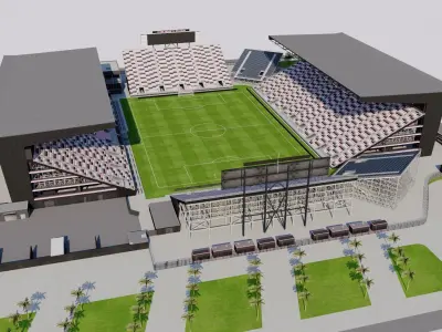 Chase Stadium - Inter Miami CF USA 3D model