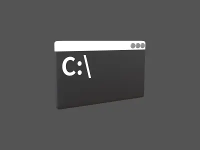 Cmd Icon V1 001 Low-poly 3D model