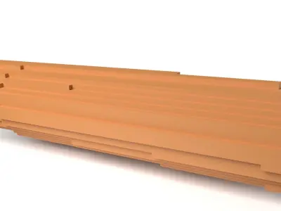 HippoII Minecraft Voxel Low-poly 3D model