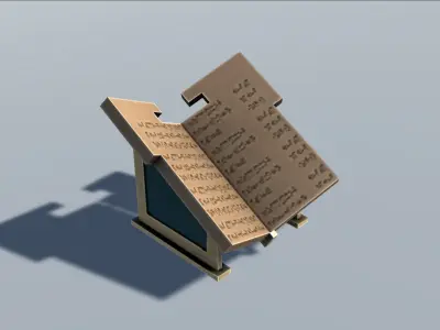 Mesopotamia Babylon Furniture Low-poly 3D model