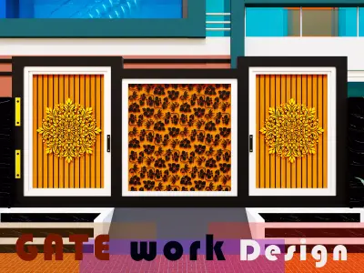 Front gate design 3D model