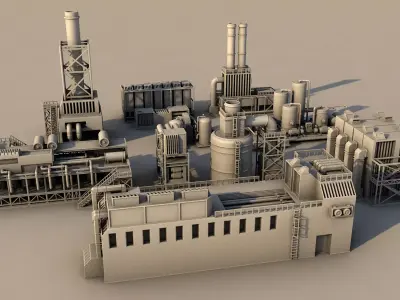 10- Factory parts collection  3D print model