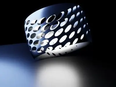 The WaveRing wall light with holes in it Free 3D print model