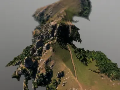 Landscape photoscaned 3d model 3D model