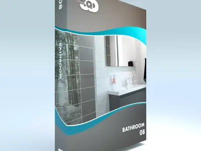 Bathroom 08 Low-poly 3D model