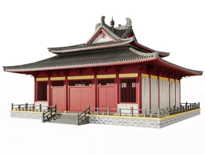 Historic Temple Hall 3D model