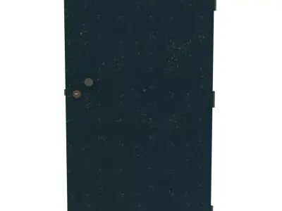 Door metal Free low-poly 3D model