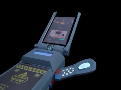 Sci-fi Smartphone- Stylized Low-poly 3D model
