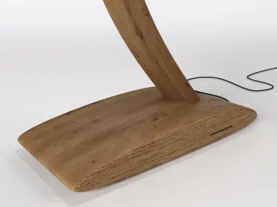 Big wood lamp 3D model