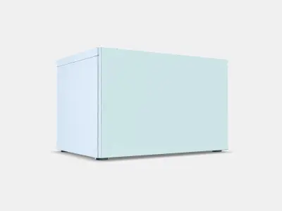 BESTA Shelf unit with door 12 Low-poly 3D model