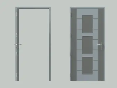 Door sets 8 3D model