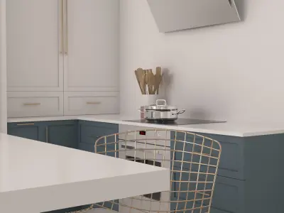 Kitchen on the sand 3D model
