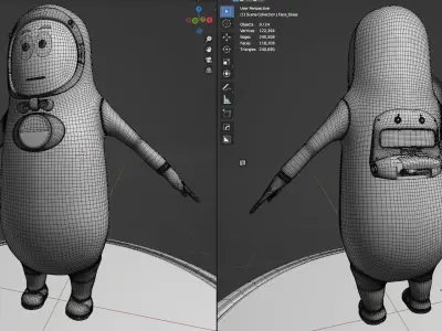 Mr Peanut The Assistance Robot 3D model