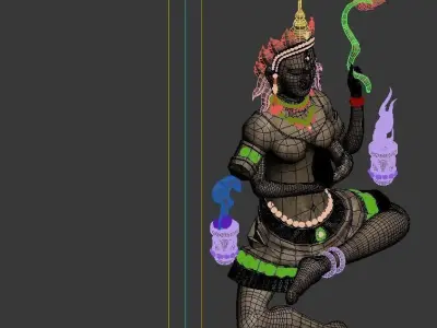 Game Model - Kapya Buddha Forest Law Hall - statue 3D model