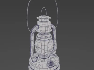 Little Wizard Oil Lantern 8K Low-poly 3D model