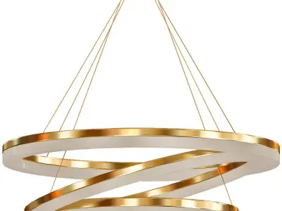 Tania Trio Circular LED Chandelier 3D model