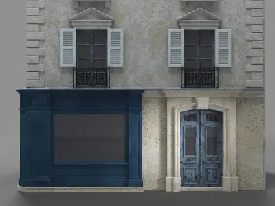 Paris apartment Low-poly 3D model