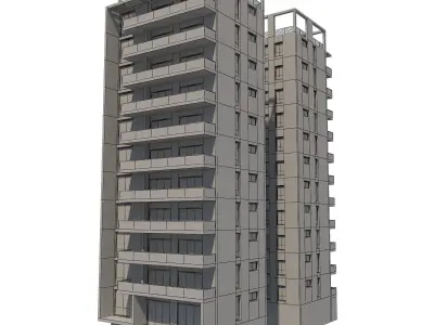 Apartment Building 13 3D model purchase