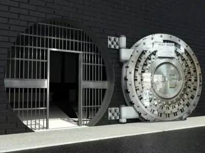 Round Vault - Safe Door 3D model