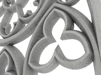 Gothic window 3D model