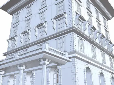 NYC Building 5 - PBR Low-poly 3D model