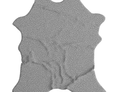 Animal skin rug 16 3D model