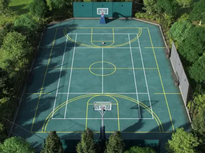  Basketball Outdoor Court 