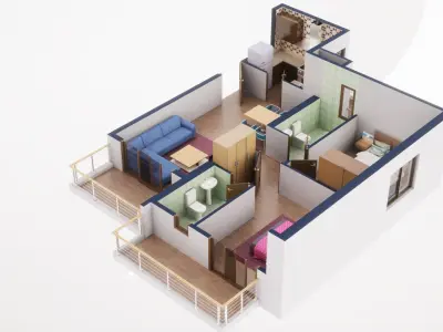  3D Floor Plan 39 3D model