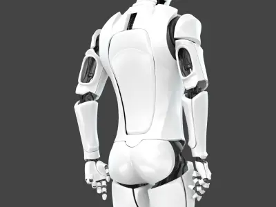  Male Cyborg Robot Rig 