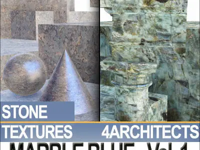 Marble Blue and Materials Vol 1 Texture