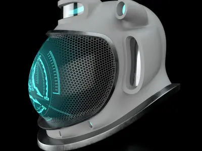 Helmet Astronaut 3D model