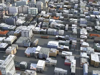 City 108 Low-poly 3D model