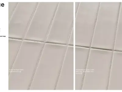 Elongated Subway Tile in Stack Bond Layout Texture