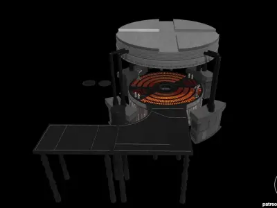 Star Wars Carbon Freezing Chamber Diorama for action figures 3D print model