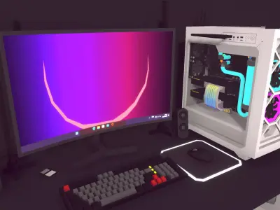 poly bicycles 3D model