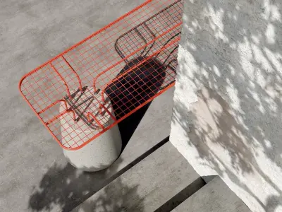 THE MESH Bench and Seat  3D model