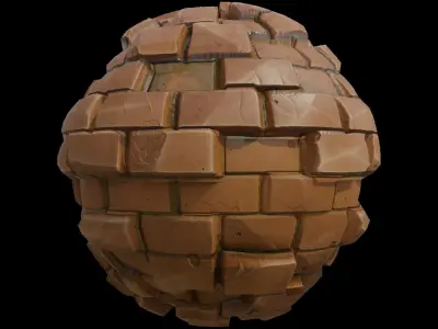 Stylized Brick Wall 01 Texture