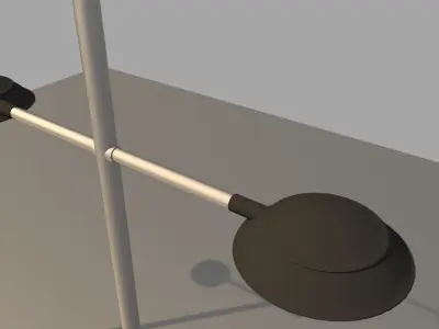 2x Modern street lights 3D model