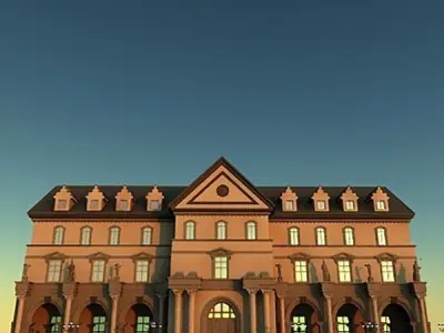 Public building 3D model