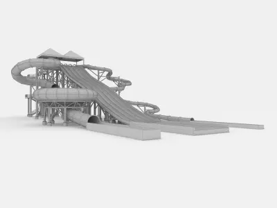 Waterpark Slide 10 3D model